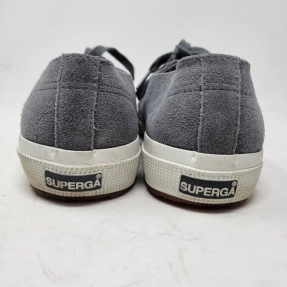 SuperGA | Women's Low-Top Leather Suede Sneakers Gray - Picture 9 of 14